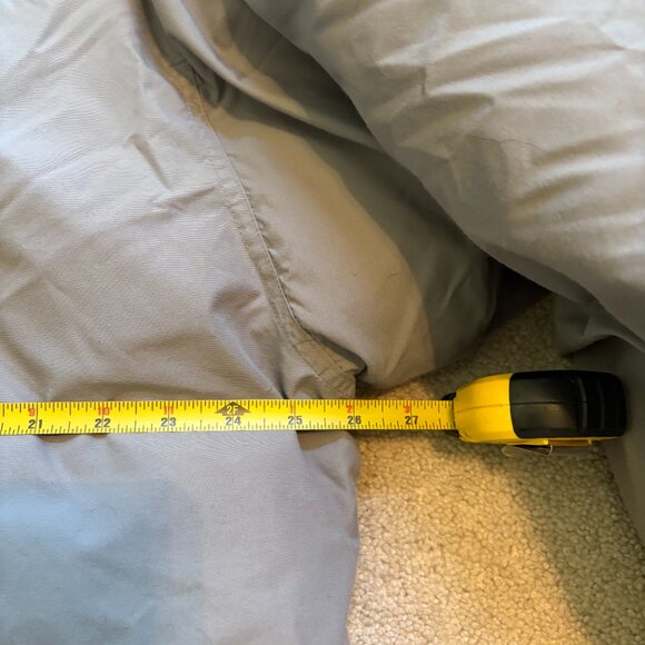 North Face Insulated Nylon Winter Coat Men's Size XL Gray & Blue - Picture 4 of 8